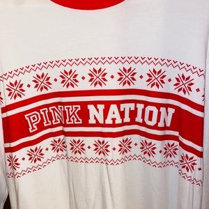 Pink nation Christmas long sleeve